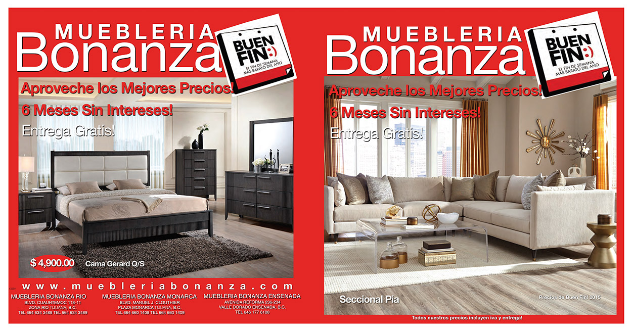 Mueblería Bonanza Aprovecha nuestras ofertas del Buen Fin. ENSENADA