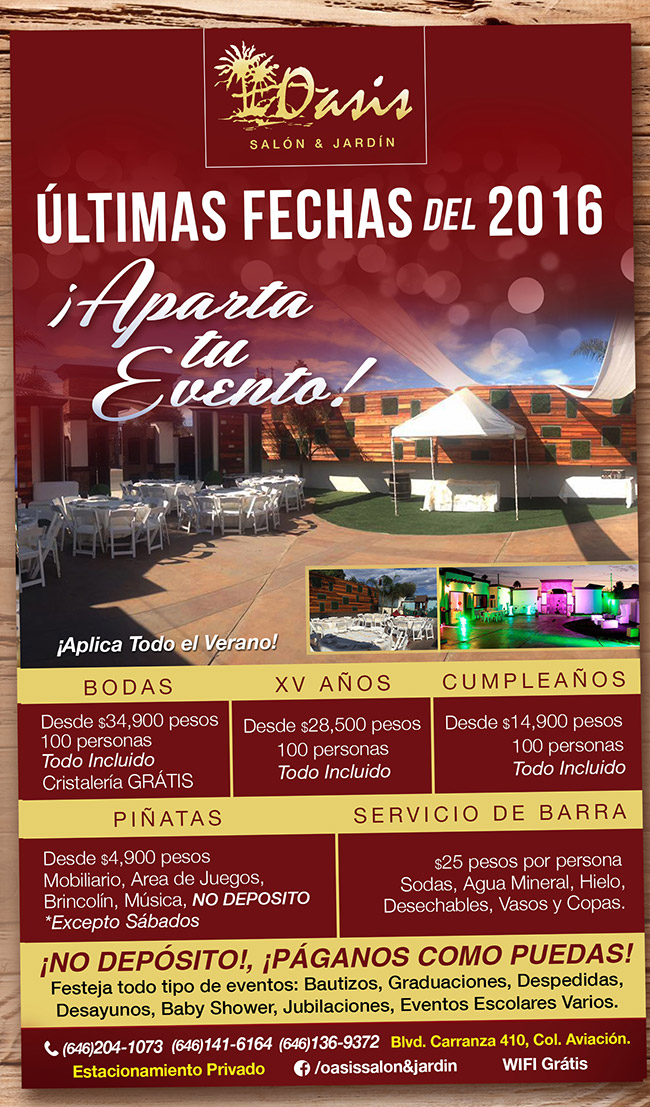 Recolectar 32+ images salon oasis ensenada Viaterra.mx